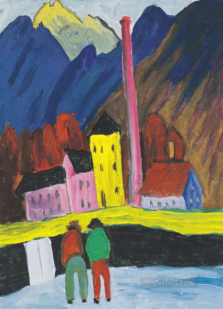 village Marianne von Werefkin Expressionism Oil Paintings